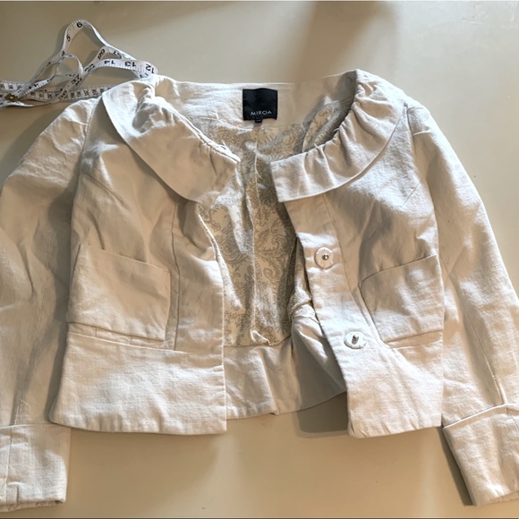 Miria  Linen Jacket - Picture 2 of 6